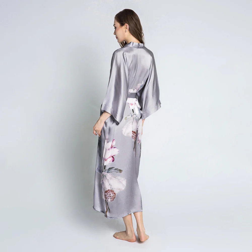 Silk Kimono Robe | シルク着物ローブ